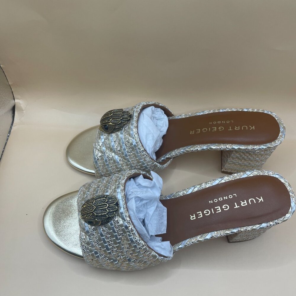 KURT GEIGER KENSINGTON BLOCK MULE HEEL 7 - Picture 5 of 13